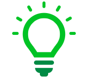Light icon to represent innovative design